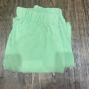 LIME GREEN BRANDY MELVILLE SWEATPANTS